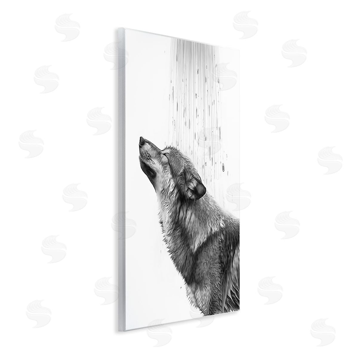 Annalisa Latella | Wolf in Bathroom Splash