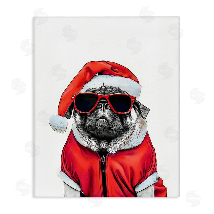 Annalisa Latella | Funny Pug Santa Hat