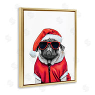 Annalisa Latella | Funny Pug Santa Hat