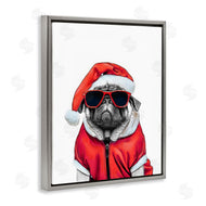 Annalisa Latella | Funny Pug Santa Hat