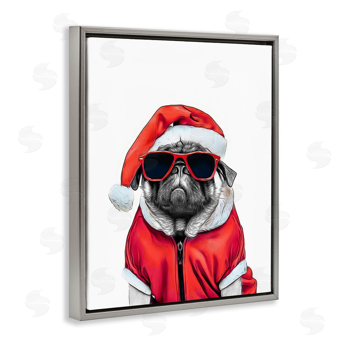 Annalisa Latella | Funny Pug Santa Hat