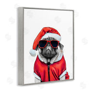 Annalisa Latella | Funny Pug Santa Hat