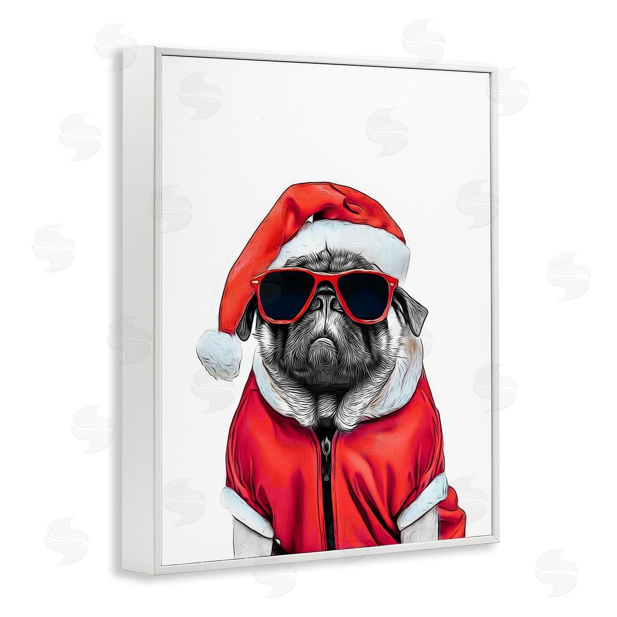 Annalisa Latella | Funny Pug Santa Hat