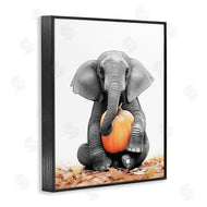 Annalisa Latella | Elephant in Autumn Leaves