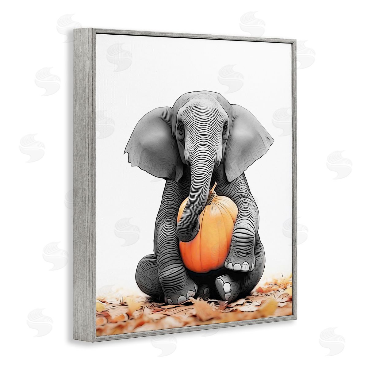 Annalisa Latella | Elephant in Autumn Leaves