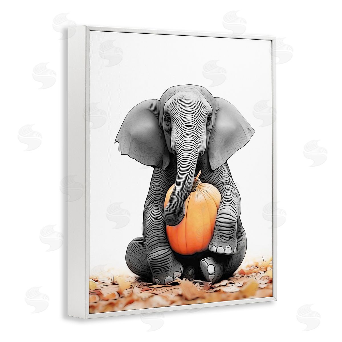 Annalisa Latella | Elephant in Autumn Leaves