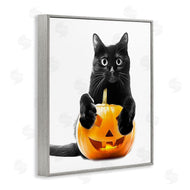 Annalisa Latella | Black Cat & Jack-o-Lantern