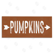 Lettered and Lined | Pumpkins Pointing Right