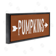 Lettered and Lined | Pumpkins Pointing Right