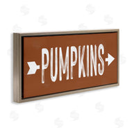 Lettered and Lined | Pumpkins Pointing Right