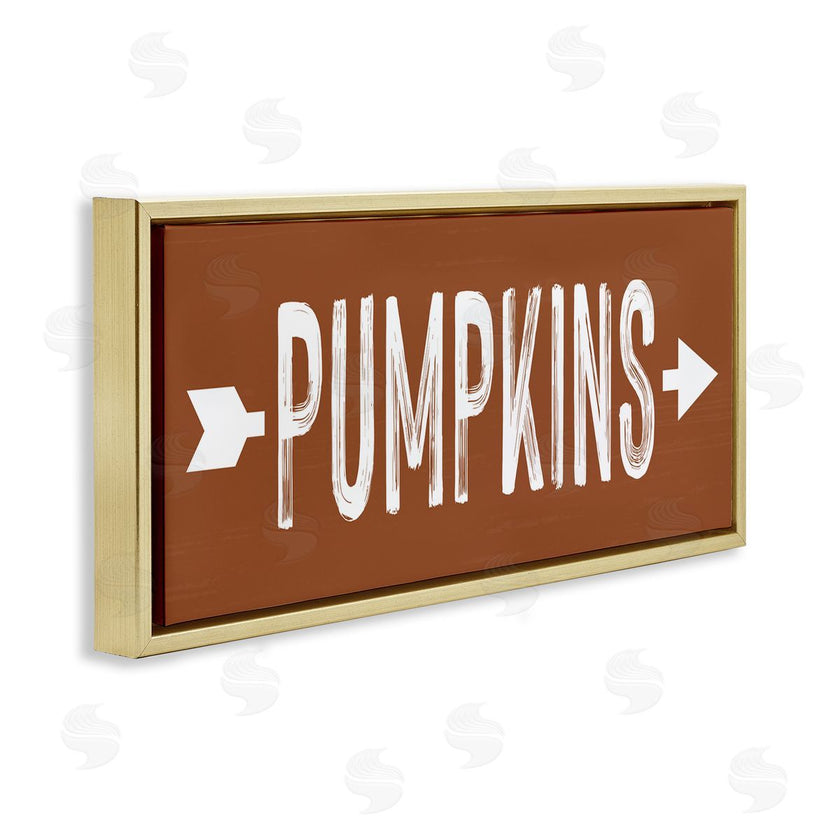 Lettered and Lined | Pumpkins Pointing Right