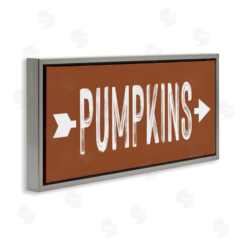Lettered and Lined | Pumpkins Pointing Right