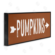 Lettered and Lined | Pumpkins Pointing Right