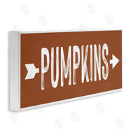 Lettered and Lined | Pumpkins Pointing Right
