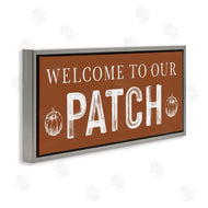 Lettered and Lined | Welcome Pumpkin Patch
