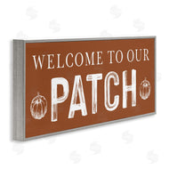 Lettered and Lined | Welcome Pumpkin Patch