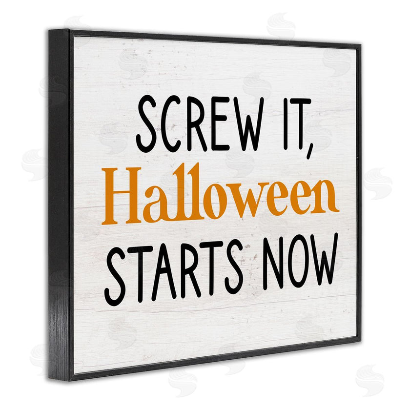 Stupell Studio | Halloween Starts Now Phrase