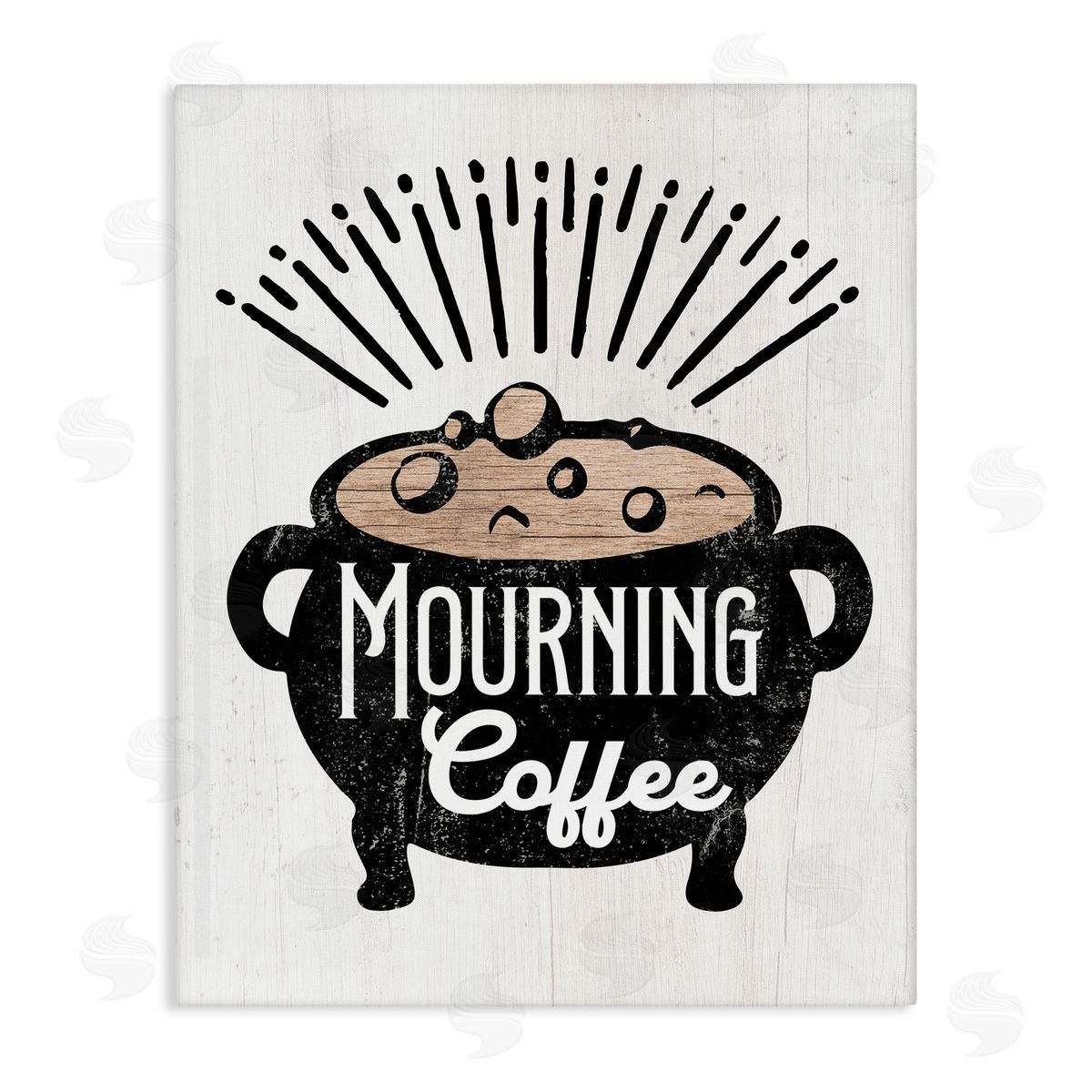 Stupell Studio Mourning Coffee Cauldron Canvas Wall Art