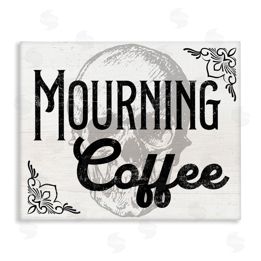 Stupell Studio | Mourning Coffee Skull