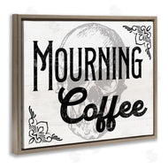 Stupell Studio | Mourning Coffee Skull