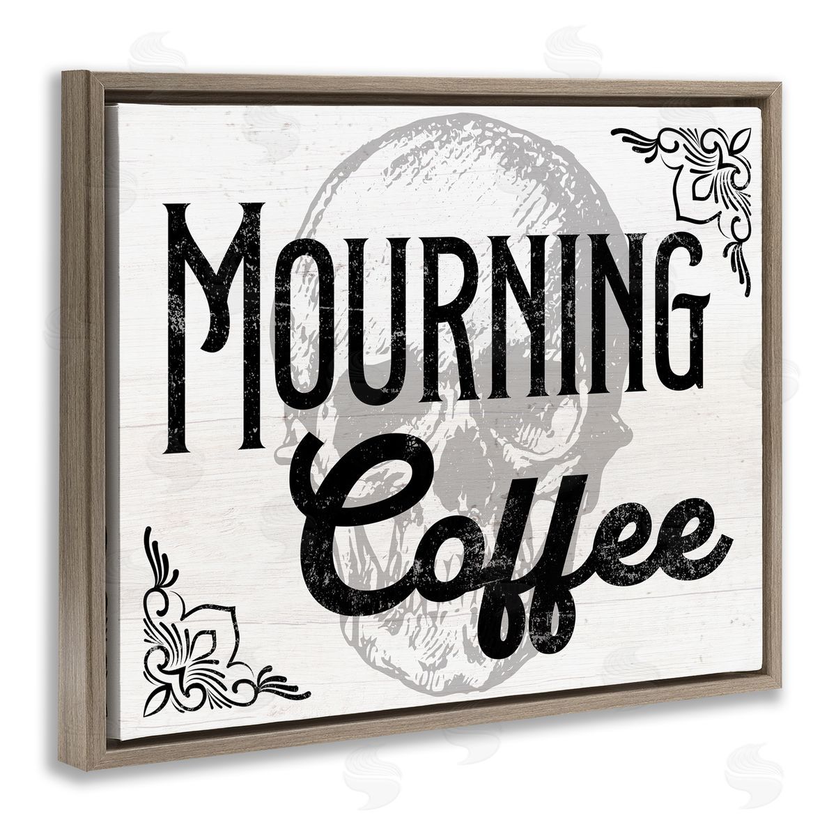 Stupell Studio | Mourning Coffee Skull