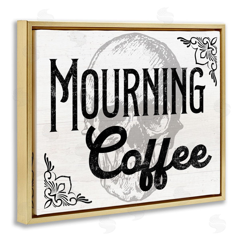 Stupell Studio | Mourning Coffee Skull