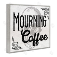 Stupell Studio | Mourning Coffee Skull