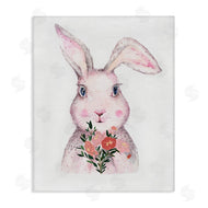 Karen Smith | Pink Bunny & Flowers
