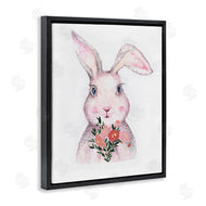 Karen Smith | Pink Bunny & Flowers