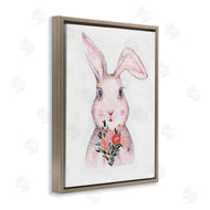 Karen Smith | Pink Bunny & Flowers