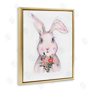 Karen Smith | Pink Bunny & Flowers