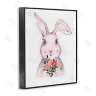 Karen Smith | Pink Bunny & Flowers