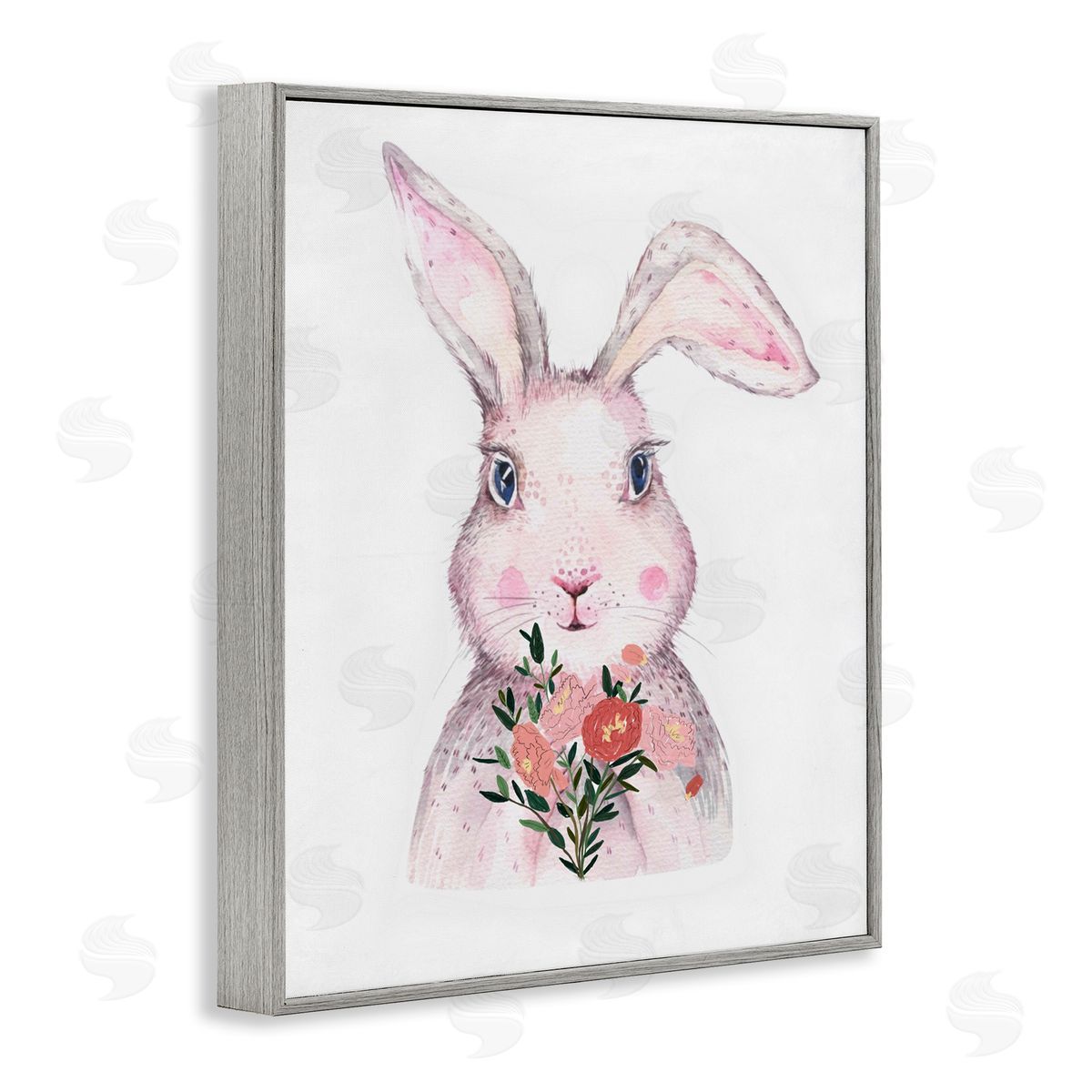 Karen Smith | Pink Bunny & Flowers