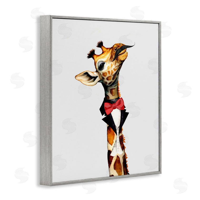 Karen Smith | Mustache Giraffe with Bowtie