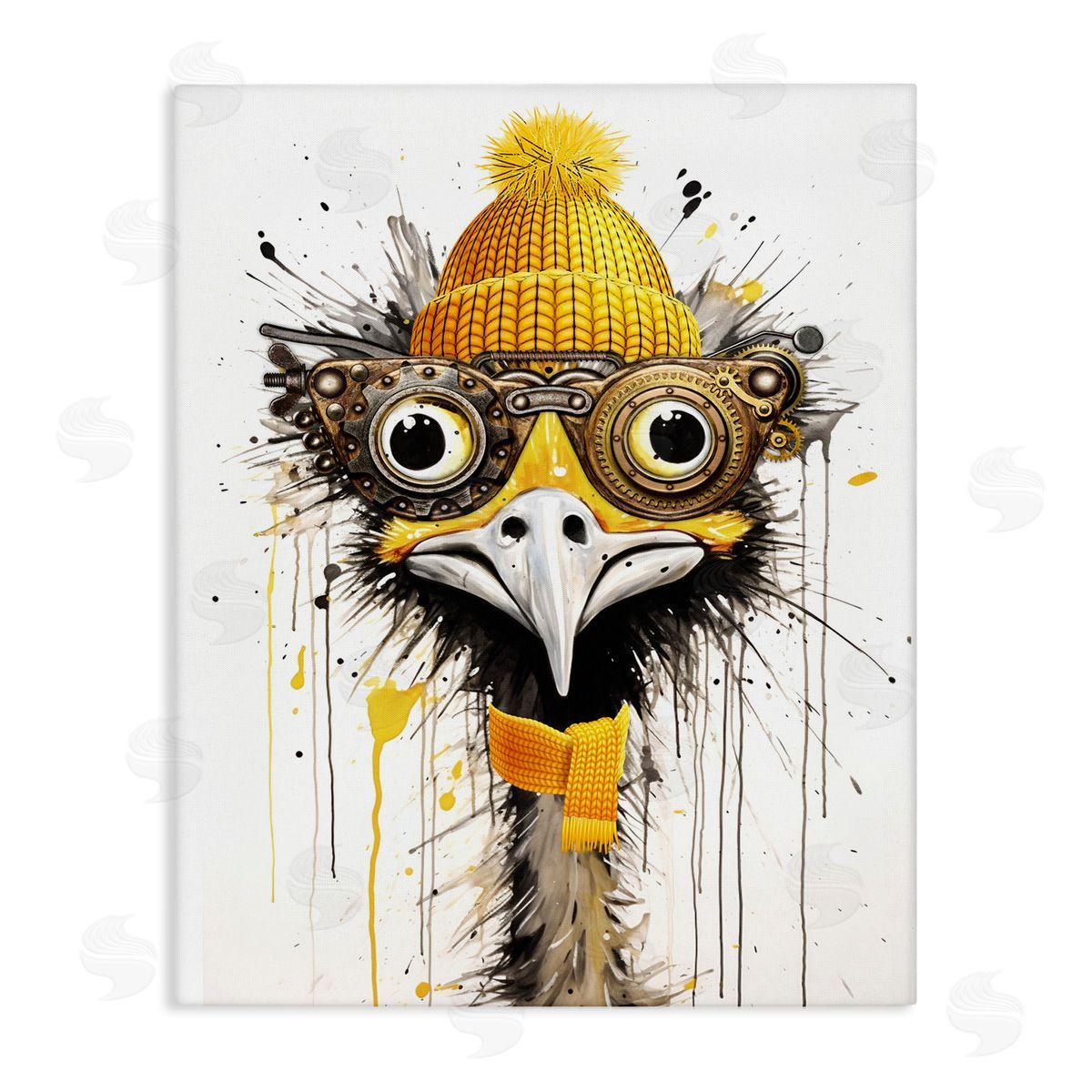 Karen Smith | Yellow Steampunk Emu