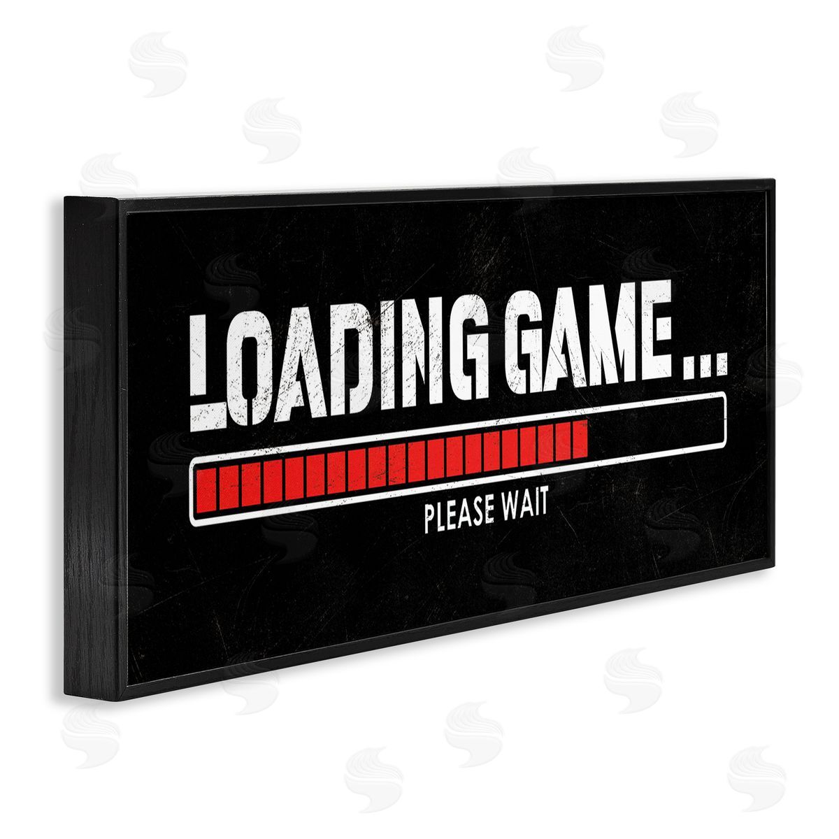 Masey St. Studios Loading Game Phrase Black Framed Giclee Wall Artside_