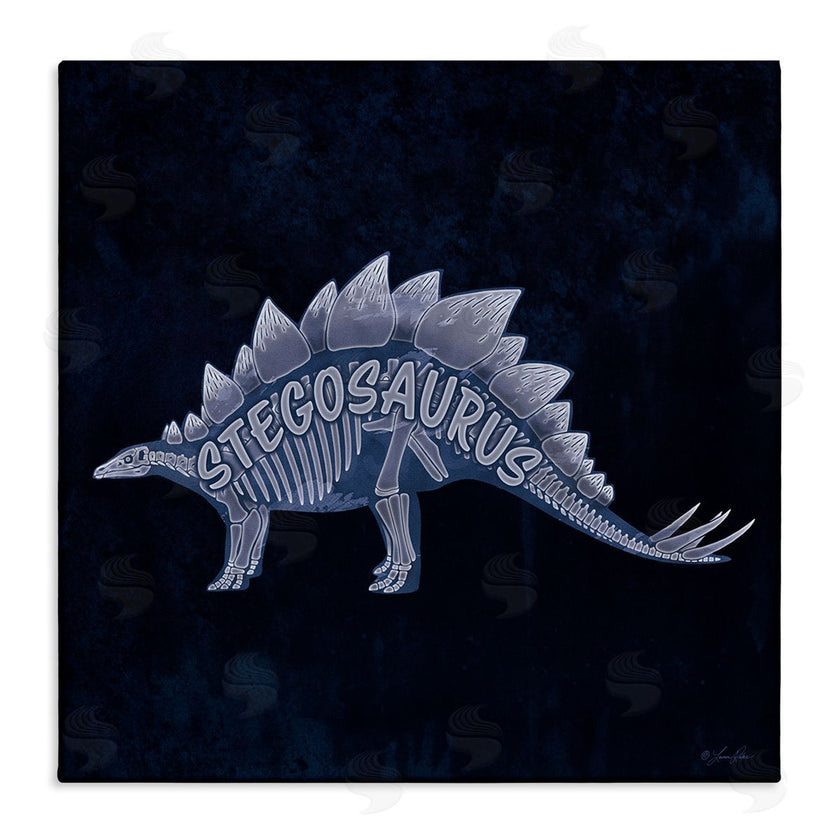 Lauren Rader | Blue Stegosaurus Skeleton