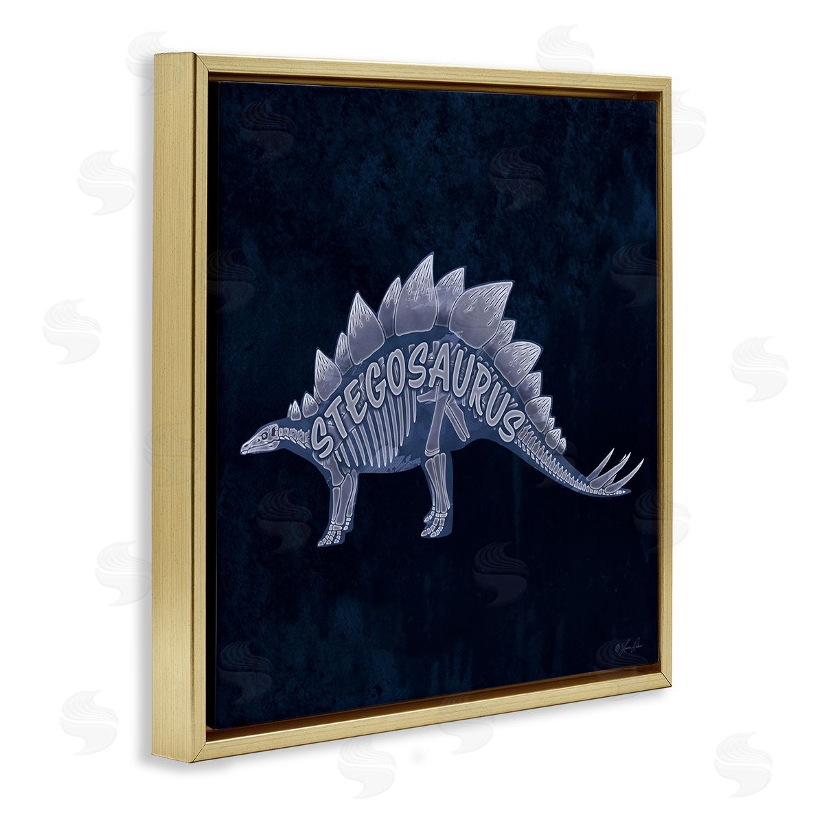 Lauren Rader | Blue Stegosaurus Skeleton