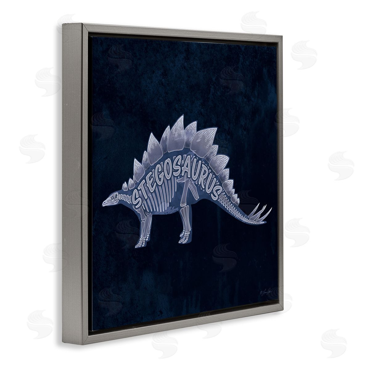 Lauren Rader | Blue Stegosaurus Skeleton