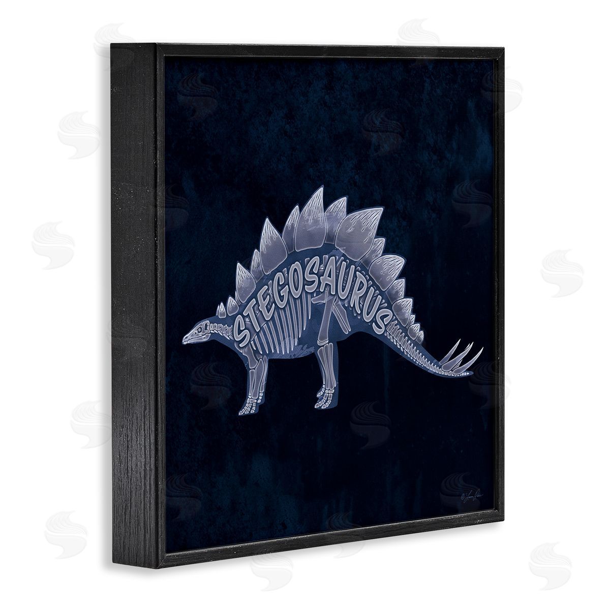 Lauren Rader | Blue Stegosaurus Skeleton