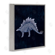 Lauren Rader | Blue Stegosaurus Skeleton