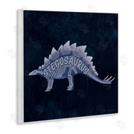 Lauren Rader | Blue Stegosaurus Skeleton