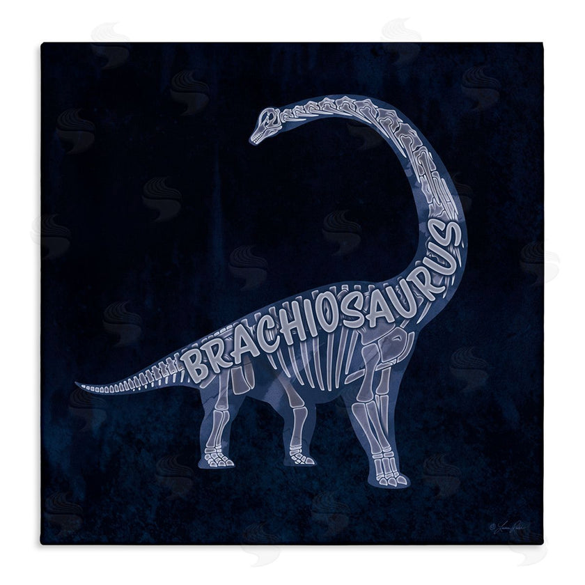 Lauren Rader | Blue Brachiosaurus Skeleton