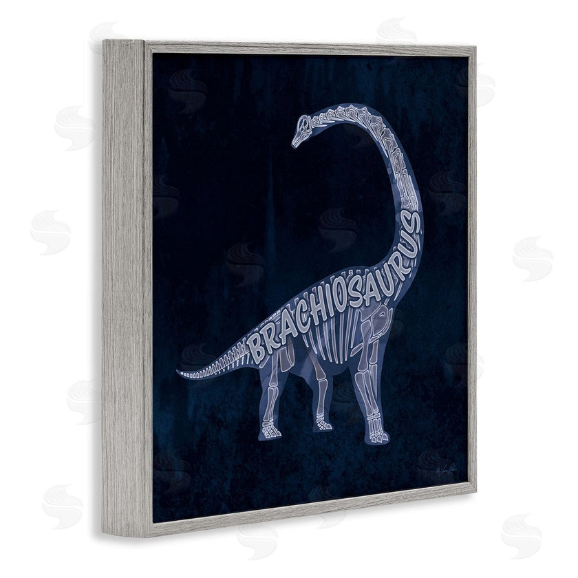 Lauren Rader | Blue Brachiosaurus Skeleton