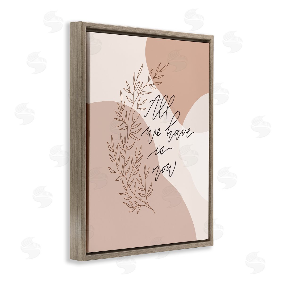 Rachel Nieman All We Have Is Now Brown Floater Frame Canvas Artside_