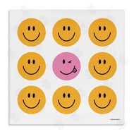 Rachel Nieman | Pink & Yellow Smiley Faces
