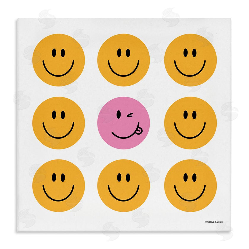 Rachel Nieman | Pink & Yellow Smiley Faces