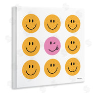 Rachel Nieman | Pink & Yellow Smiley Faces