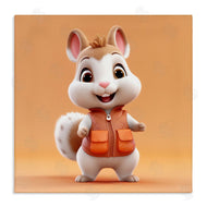 Roozbeh | Orange Chipmunk Cartoon