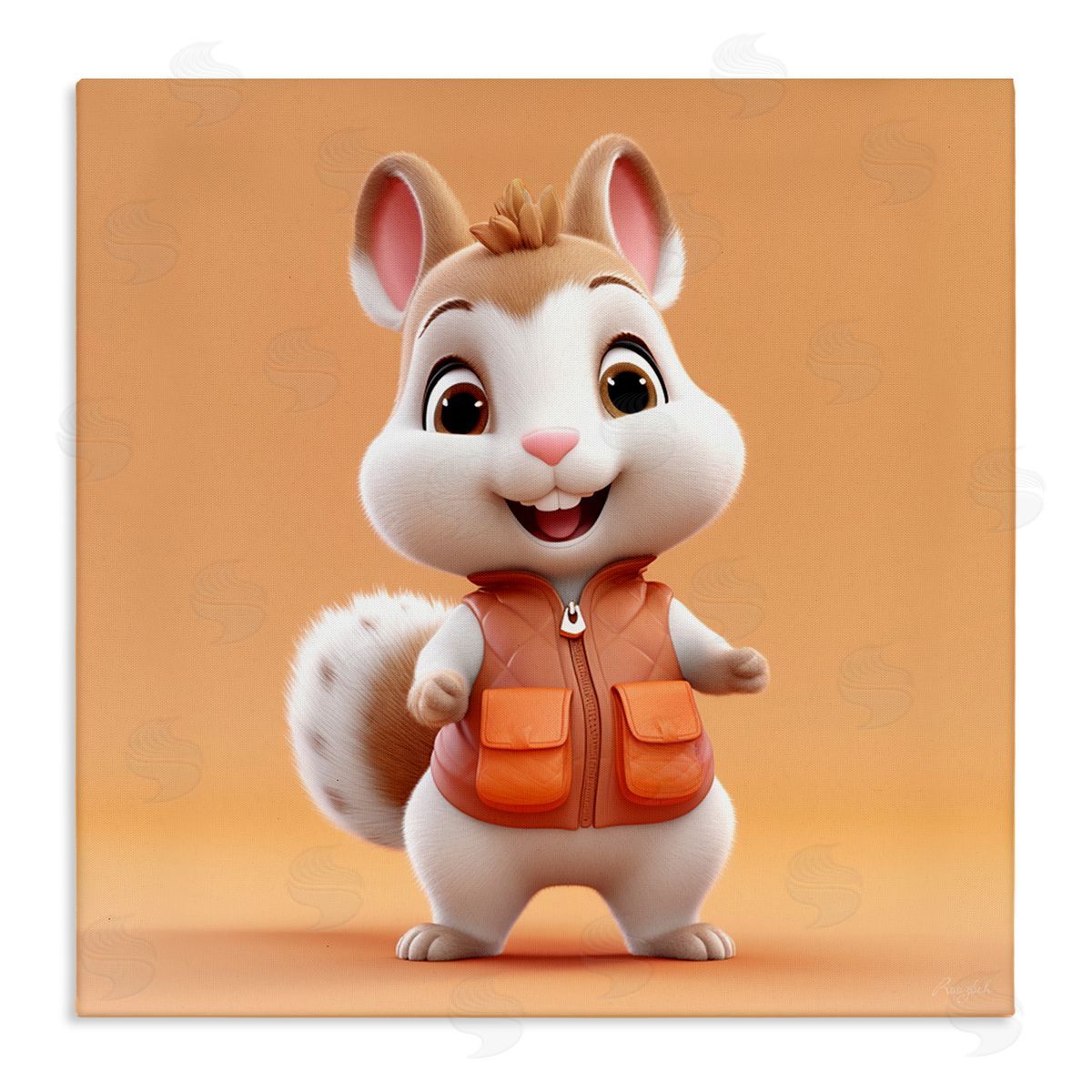 Roozbeh | Orange Chipmunk Cartoon